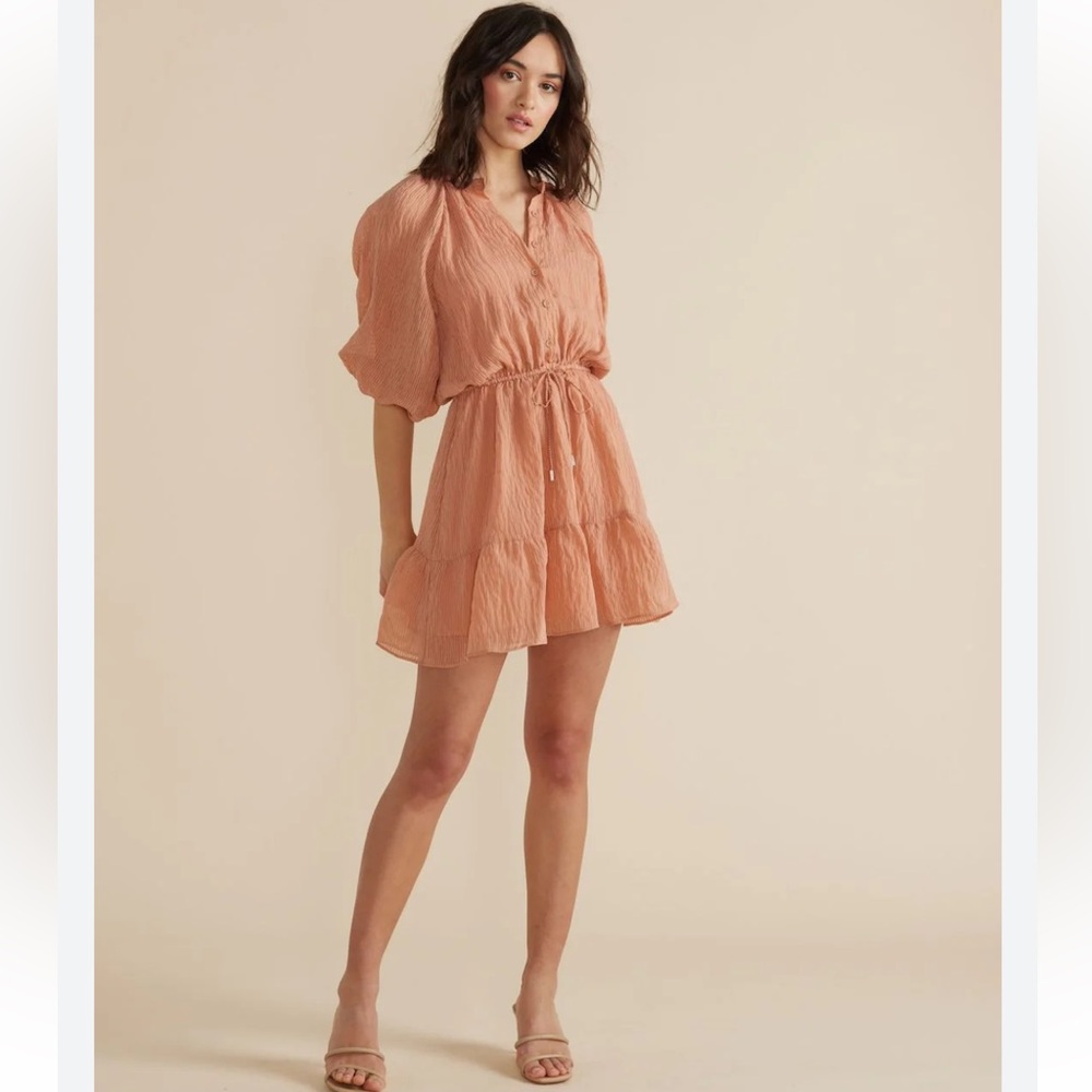 NWT Minkpink‎ Nerang Mini Dress in Terracotta Size L